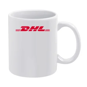 DHL Popular Graphic Logo Tee Shirt White Mug