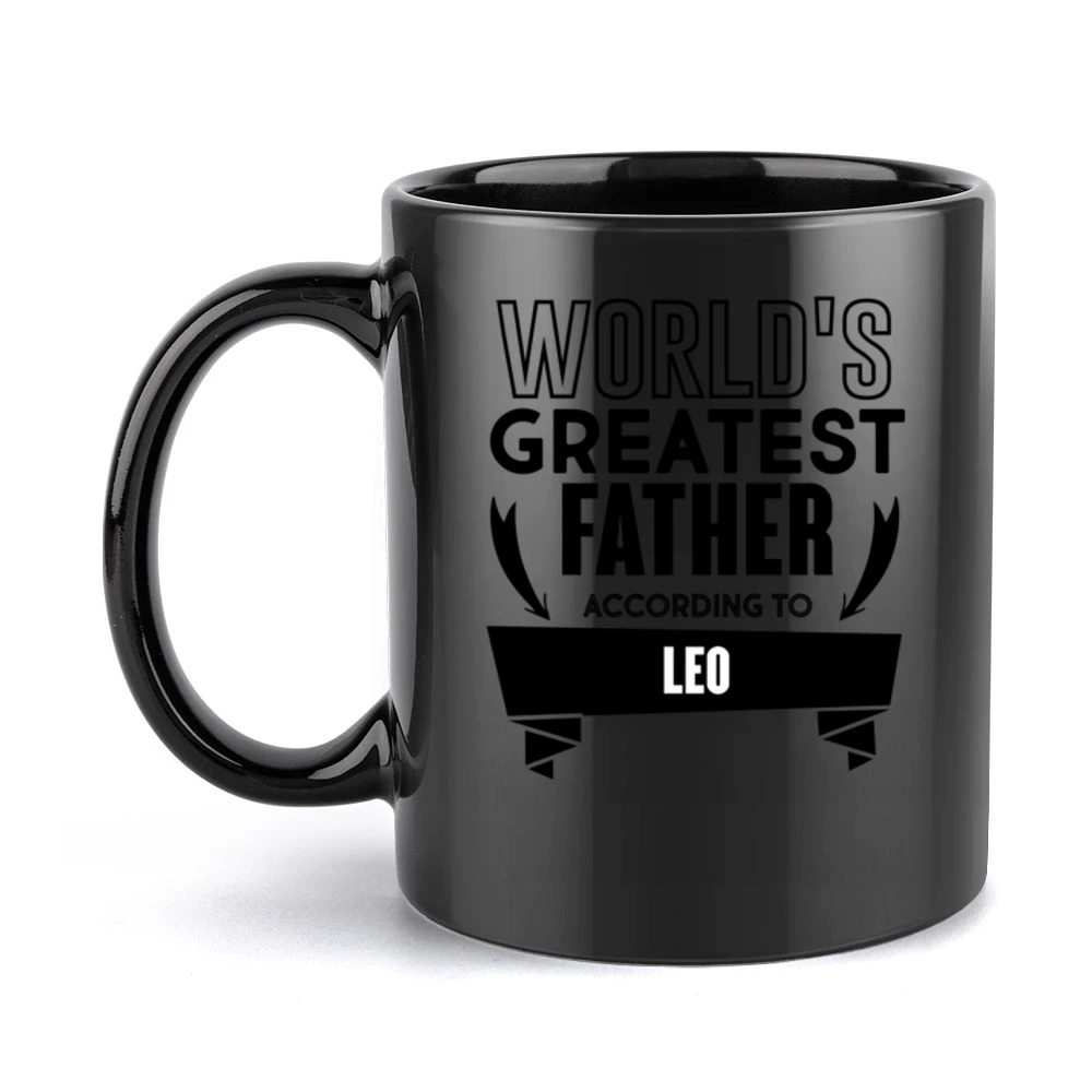 Dad Black Mug