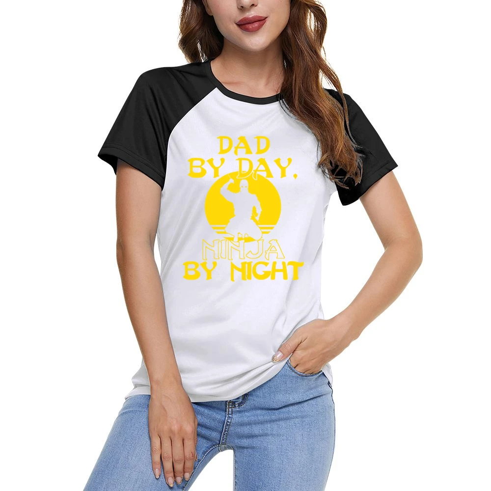Dad By Day Ninja By Night Tshirt (all Styles And Colors Available) Women Ladies Short Sleeve T-Shirt