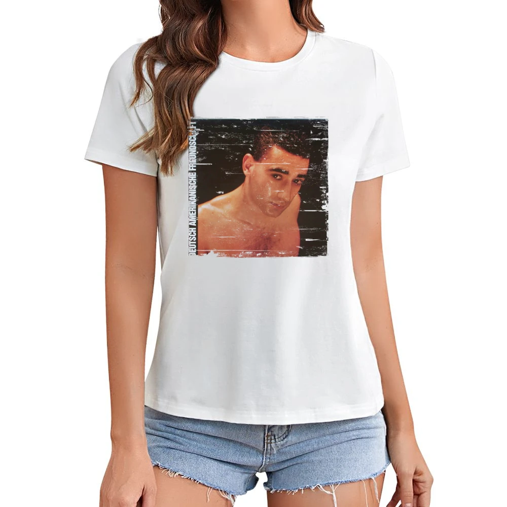 Daf Alles Ist Gut Album Cover Distressed Image Asian Size Women Ladies T-shirt