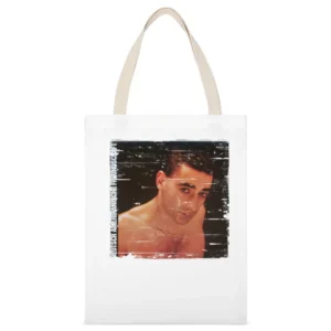 Daf Alles Ist Gut Album Cover Distressed Image White Canvas Tote Shopping Bag
