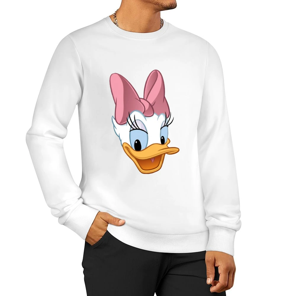 Daisy Duck Fun Popular Vintage Disney Cartoon Character Graphic T Shir Men Pullover Sweatshirt