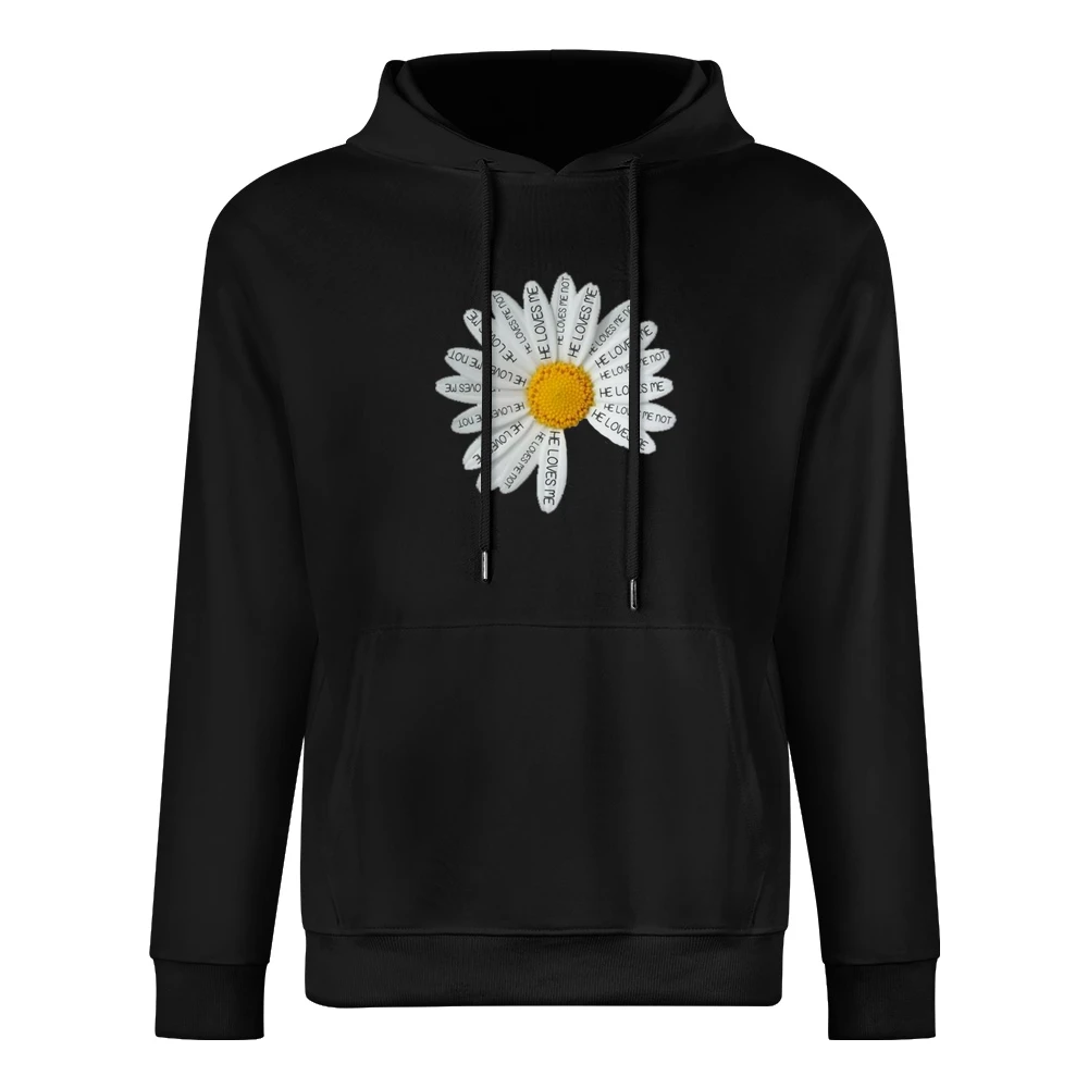 Daisy He Loves Me Cute Graphic Tee Shirt European Size Men Hoodie