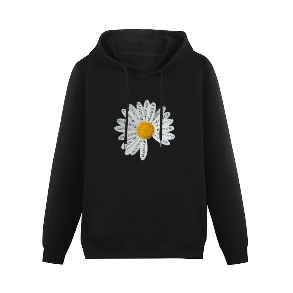 Daisy He Loves Me Cute Graphic Tee Shirt Men Hoodie Without Pocket