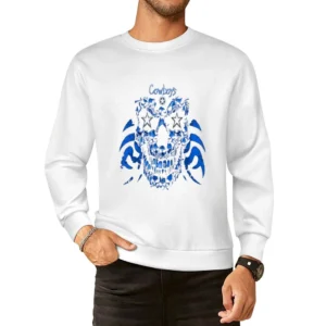 Dallas Cowboys Skull Nfl Tshirt European Size Pullover Sweater