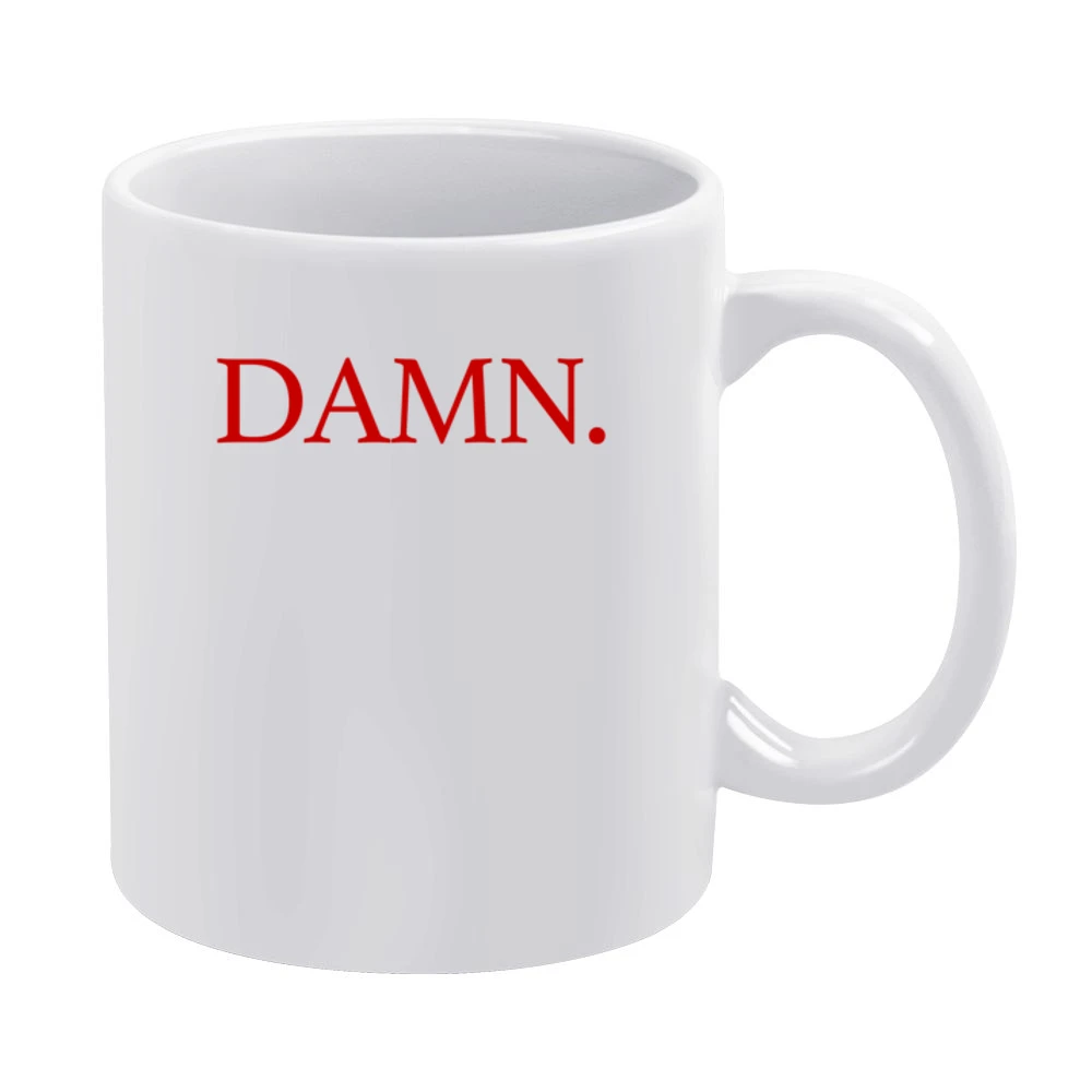 Damn Fun Popular Music Graphic Kendrick Lamar Album Tee Shirt White Mug