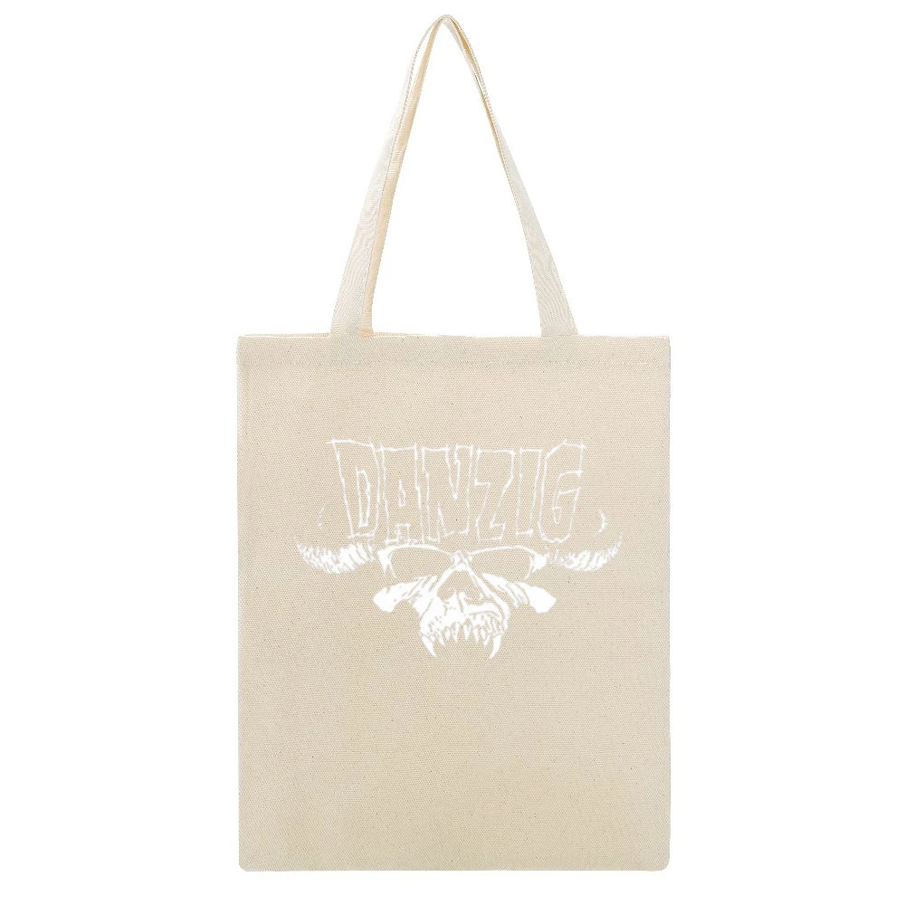 Danzig American heavy metal band Beige Canvas Tote Shopping Bag