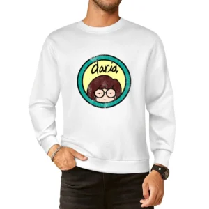 Daria Fun Cool Vintage Style Distressed Look Retro Tv Show Graphic T S European Size Pullover Sweater