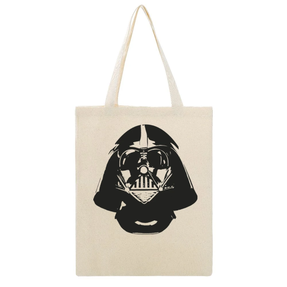 Darth Vader Anakin Skywalker character of the Star Wars saga Beige Canvas Tote Shopping Bag