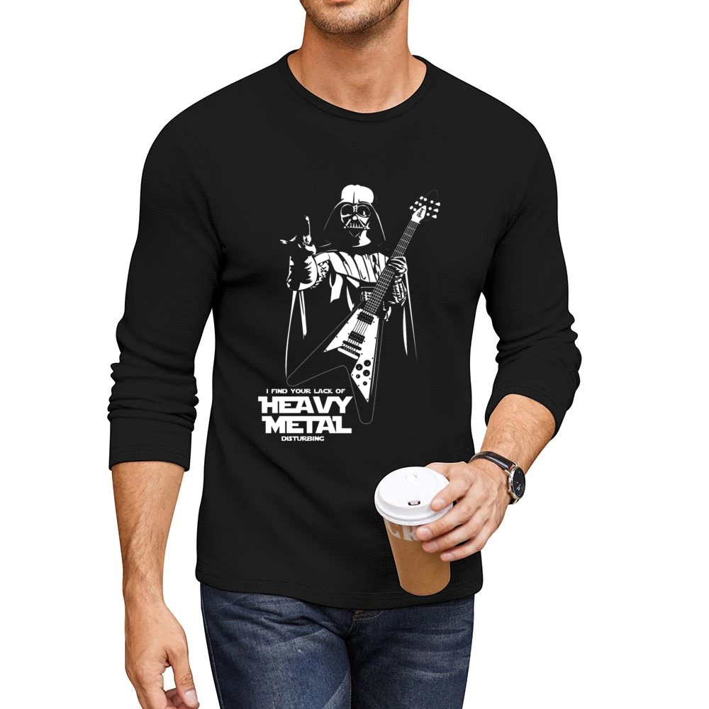 Darth Vader Heavy Medal Men CrewNeck Long Sleeve T-Shirt