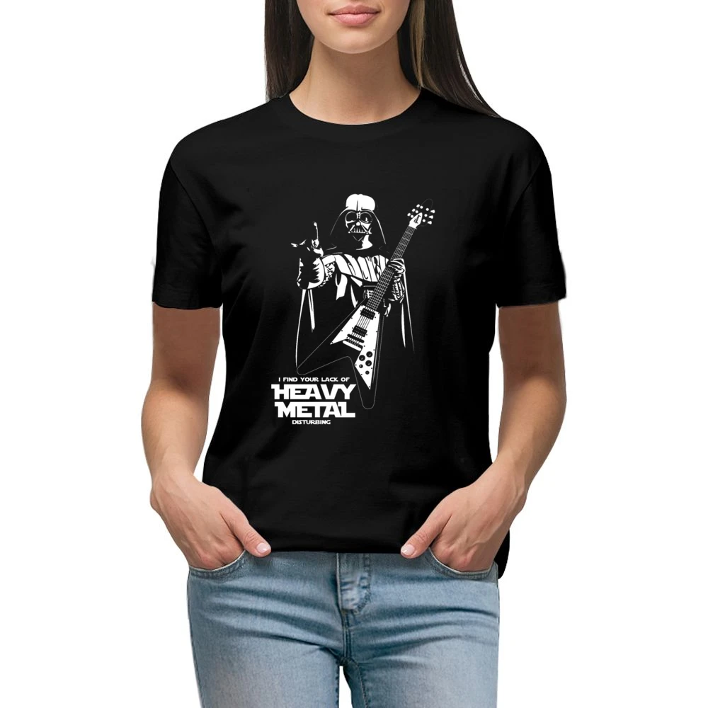 Darth Vader Heavy Medal Premium Women Ladies T-shirt