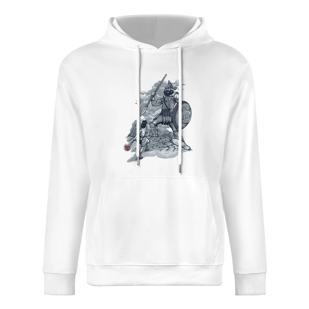 David versus Goliath Angry birds edition funny parody European Size Men Hoodie