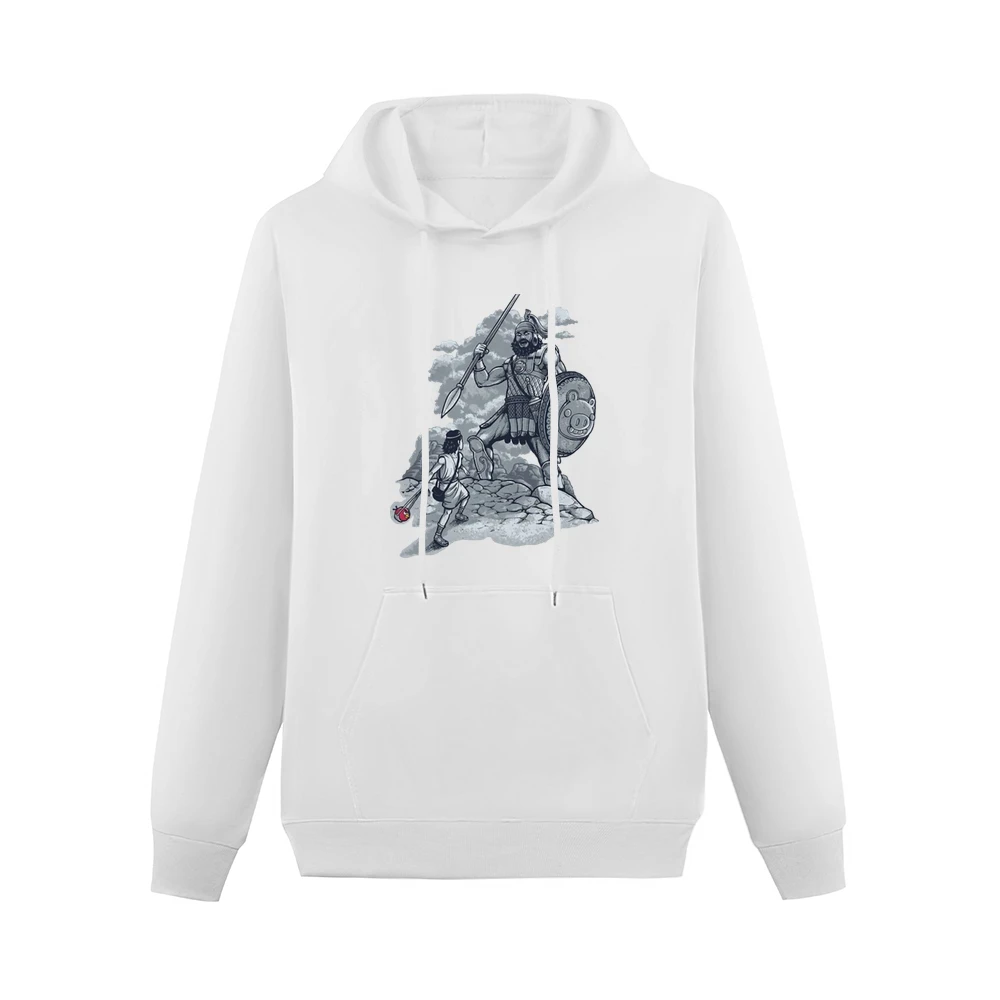 David versus Goliath Angry birds edition funny parody Men Hoodie With Pocket