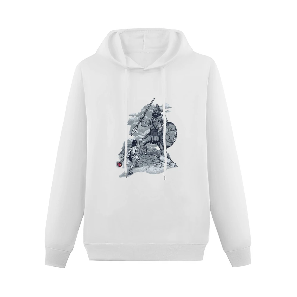 David versus Goliath Angry birds edition funny parody Men Hoodie Without Pocket