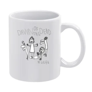 Dawn of the Dead Stick Figure Tshirt White Mug