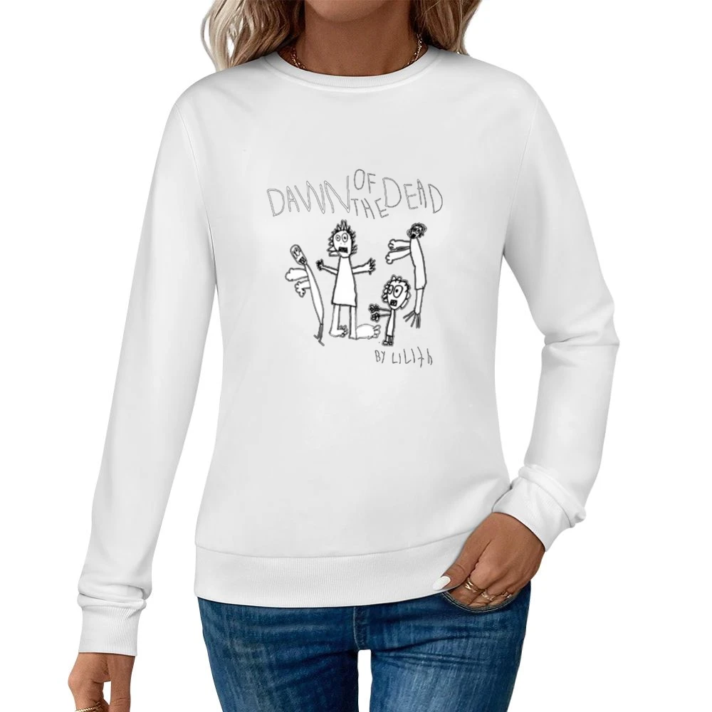 Dawn of the Dead Stick Figure Tshirt Women Pullover Sweatshirt