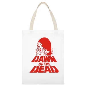 Dawn of the Dead Tshirt White Canvas Tote Shopping Bag