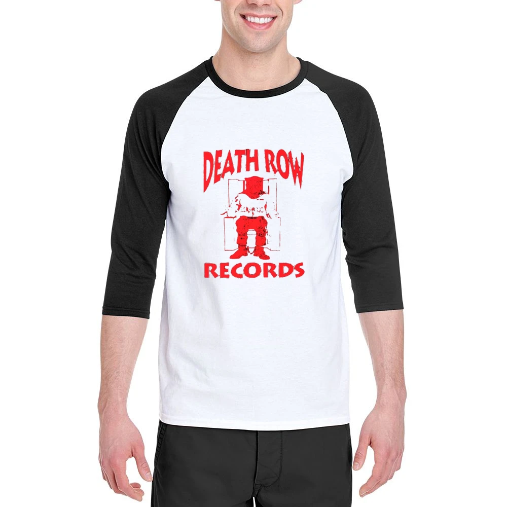 Death Row Records Men 3/4 Sleeve T-Shirt
