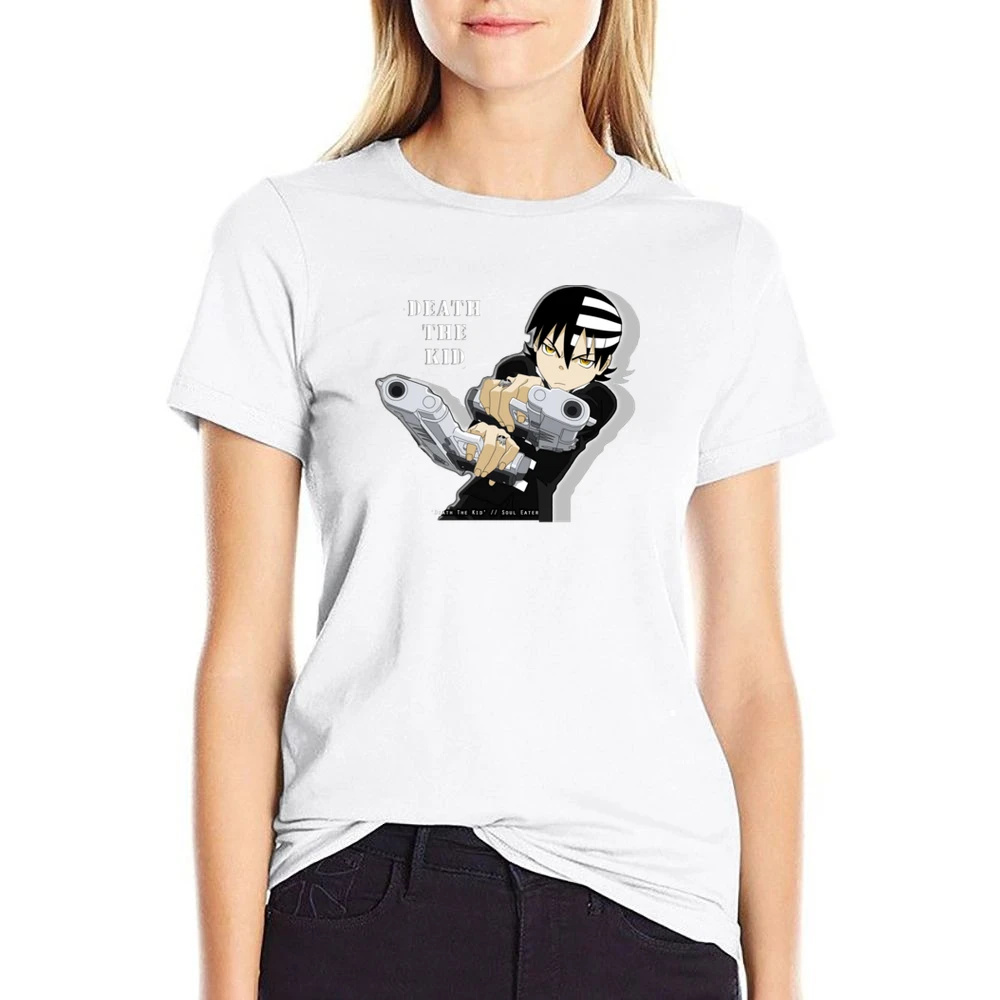Death The Kid dtk Soul eater manga games US Size Women Ladies T-shirt
