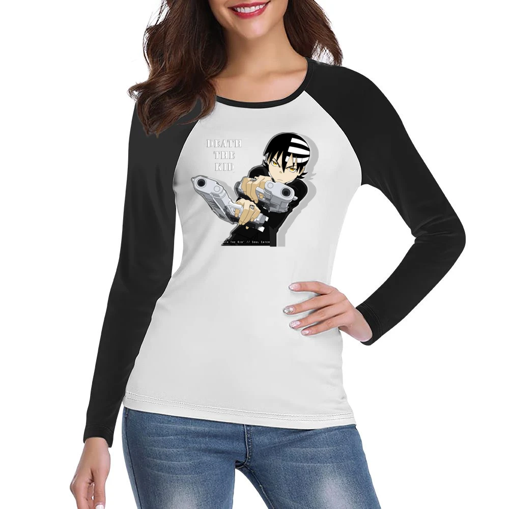 Death The Kid dtk Soul eater manga games Women Ladies Long Sleeve T-Shirt