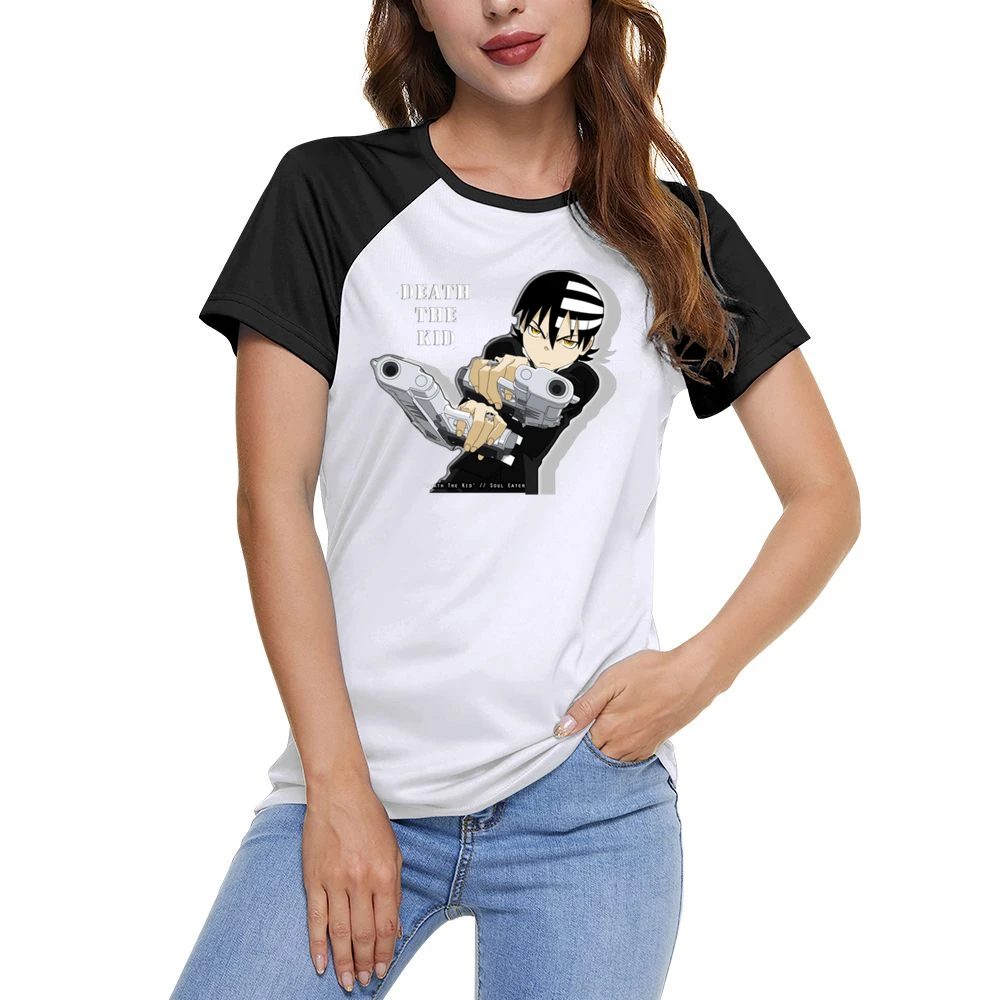 Death The Kid dtk Soul eater manga games Women Ladies Short Sleeve T-Shirt