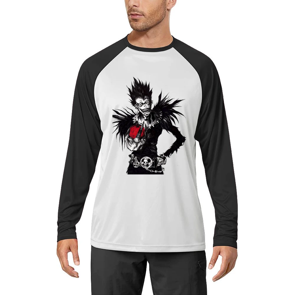 Death slayer god reaper Shinigami Ryuuk with an apple Death Note manga Men Long Sleeve T-Shirt