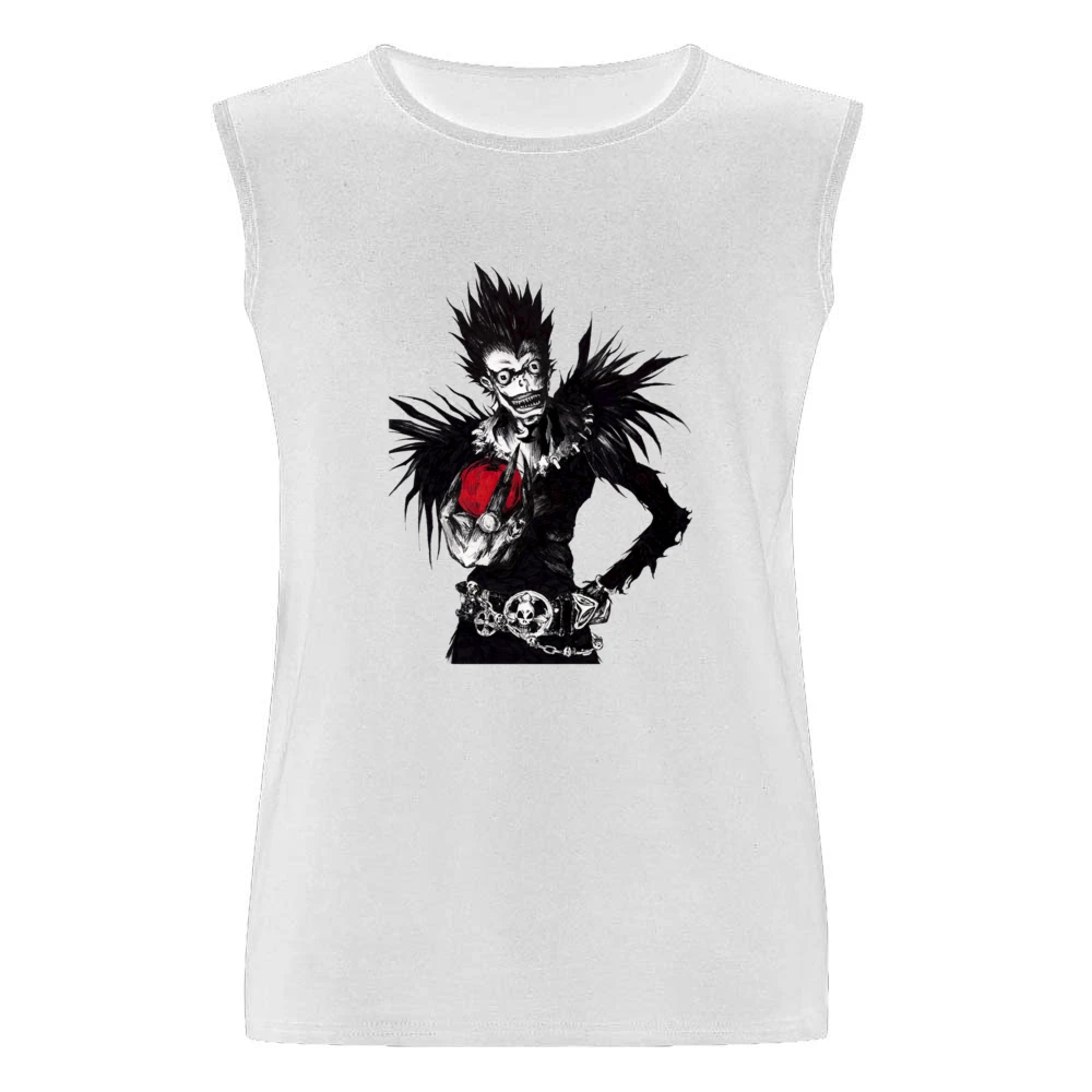 Death slayer god reaper Shinigami Ryuuk with an apple Death Note manga Men Sleeveless T-Shirt