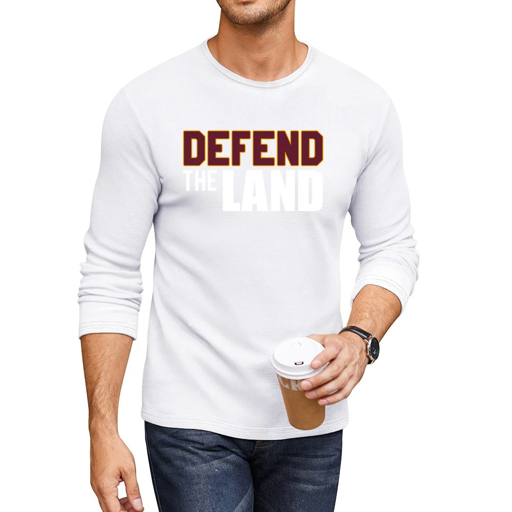 Defend The Land Black Out Cleveland Cavs Ohio Basketball Graphic Fan T Men CrewNeck Long Sleeve T-Shirt