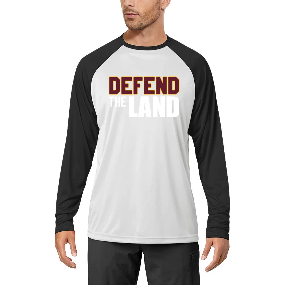 Defend The Land Black Out Cleveland Cavs Ohio Basketball Graphic Fan T Men Long Sleeve T-Shirt
