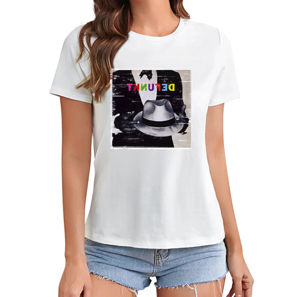 Defunkt Defunkt Album Cover Distressed Image Asian Size Women Ladies T-shirt