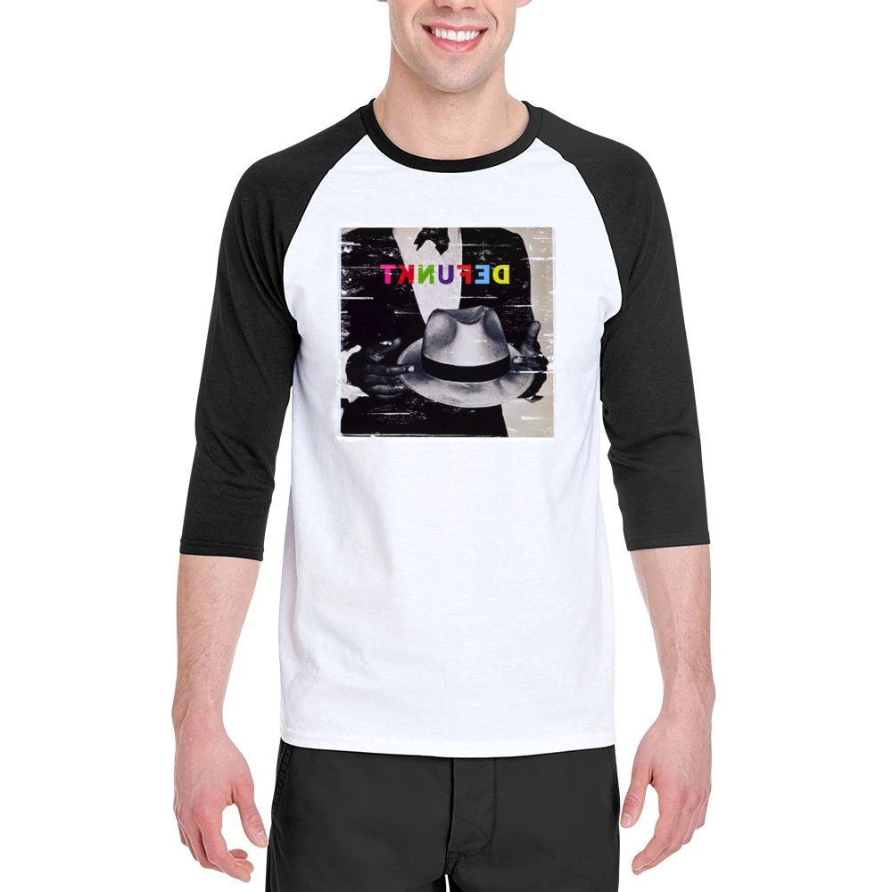 Defunkt Defunkt Album Cover Distressed Image Men 3/4 Sleeve T-Shirt