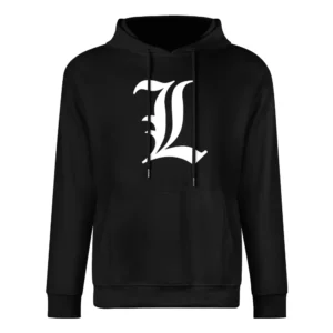 Detective L Death Note Anime Manga European Size Men Hoodie
