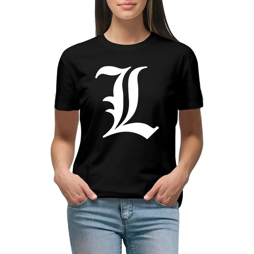 Detective L Death Note Anime Manga Premium Women Ladies T-shirt