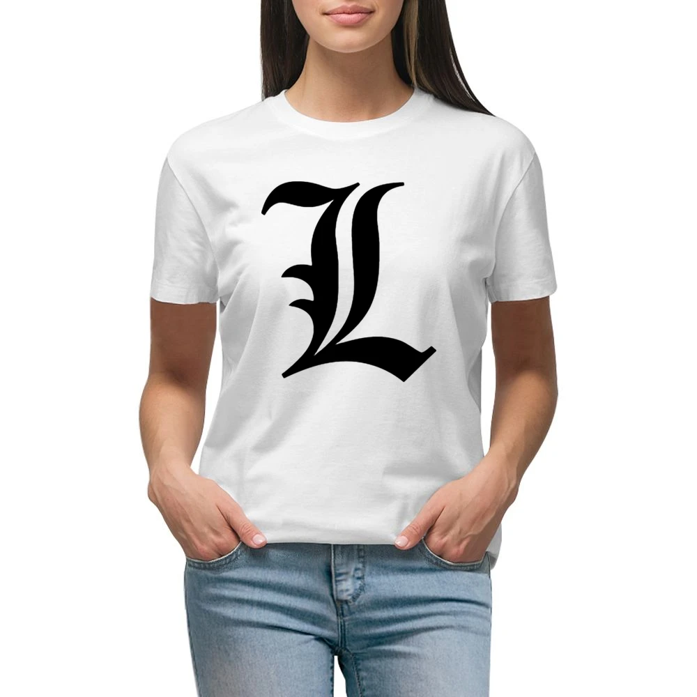Detective L Death Note manga Premium Women Ladies T-shirt