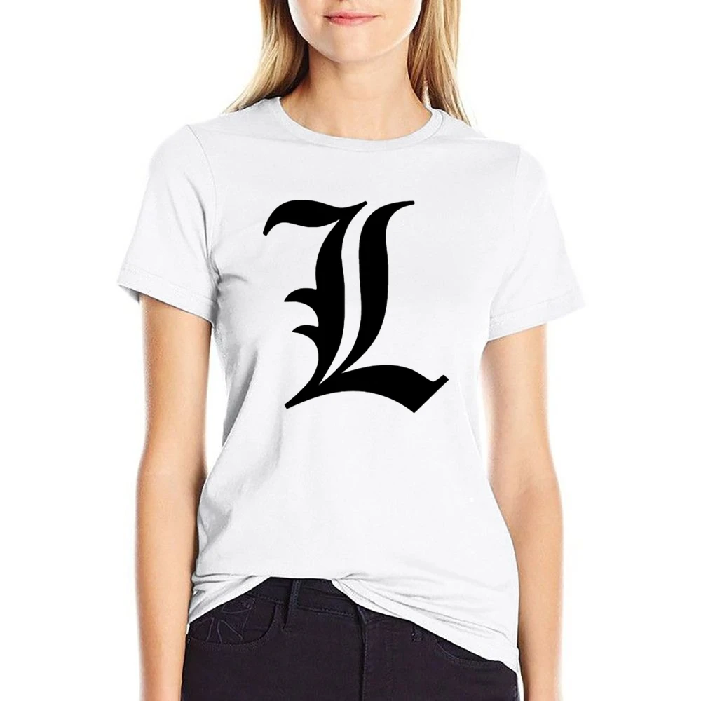 Detective L Death Note manga US Size Women Ladies T-shirt