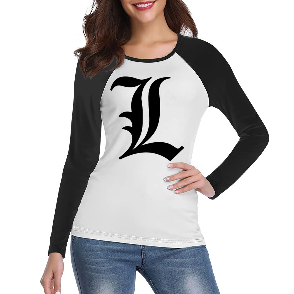 Detective L Death Note manga Women Ladies Long Sleeve T-Shirt