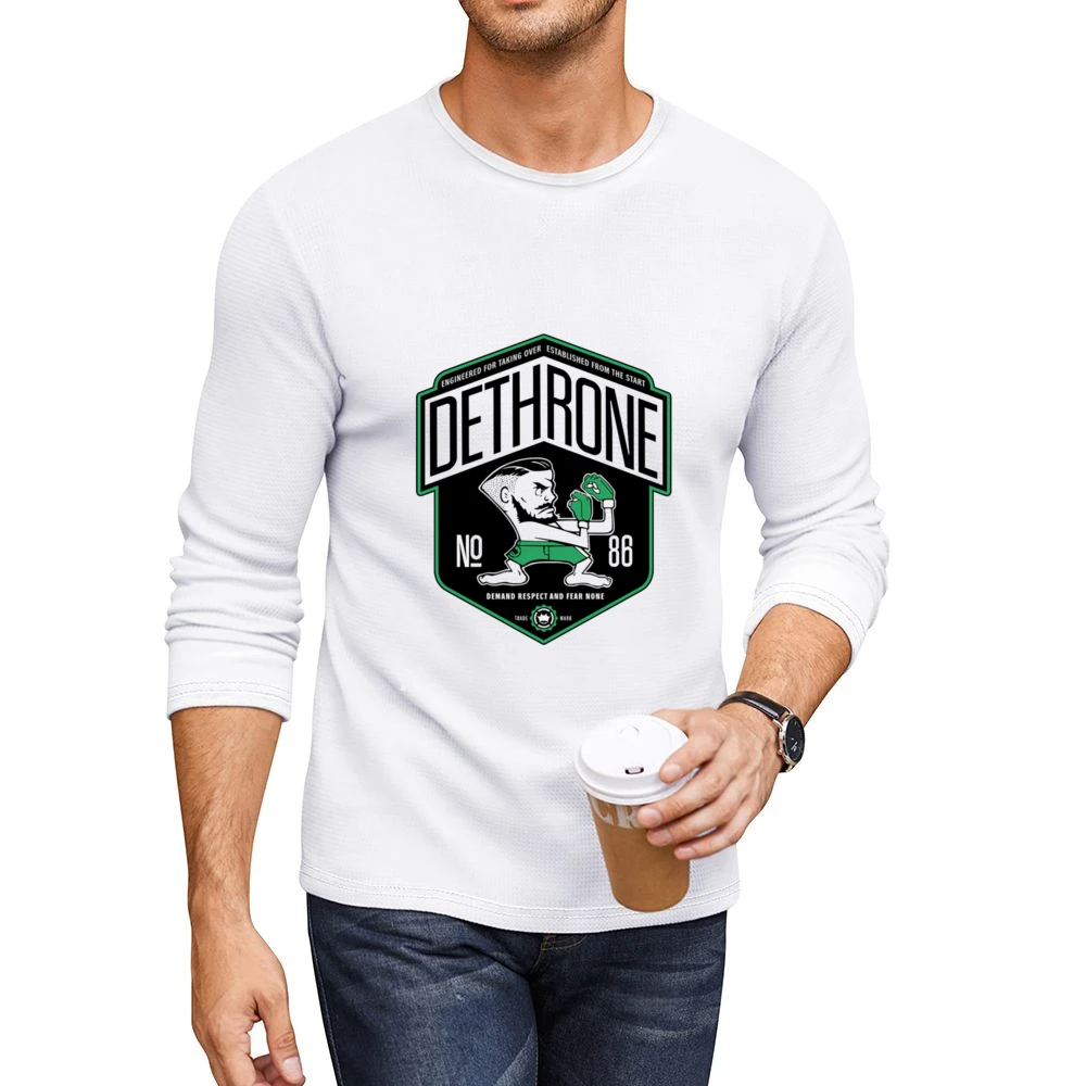 Dethrone Connor Mcgregor Tshirt (all Styles And Colors Available) Men CrewNeck Long Sleeve T-Shirt