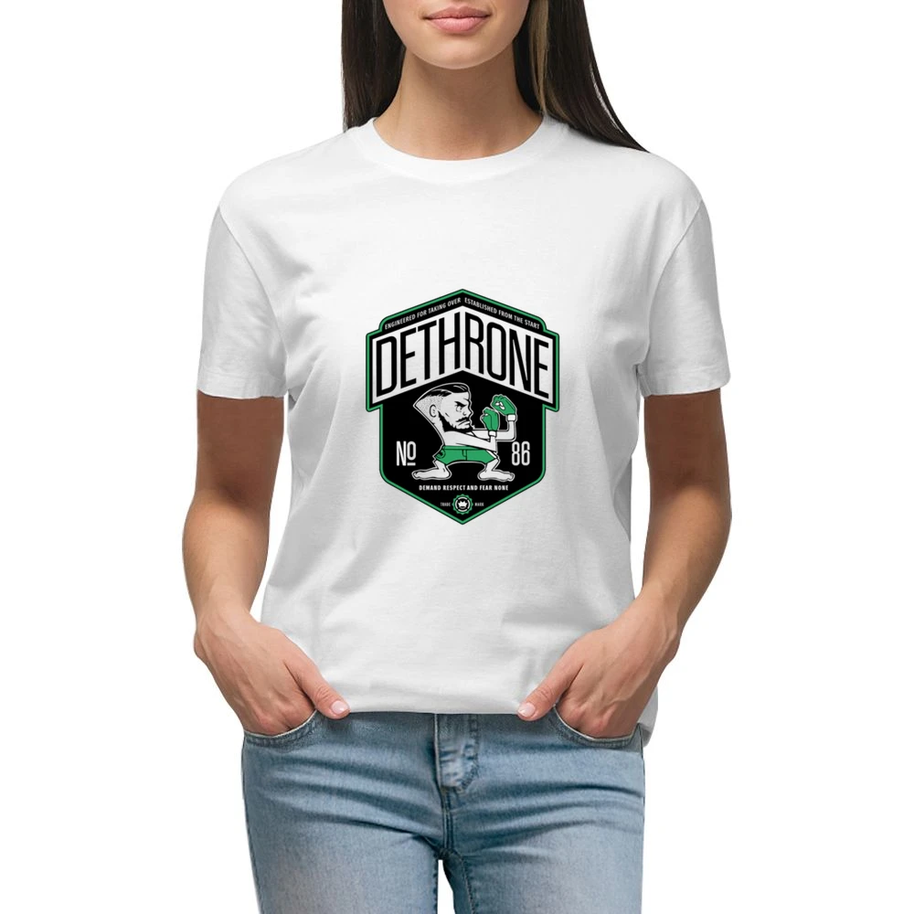 Dethrone Connor Mcgregor Tshirt (all Styles And Colors Available) Premium Women Ladies T-shirt