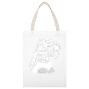 Die Die My Darling e horror punk band the Misfits White Canvas Tote Shopping Bag
