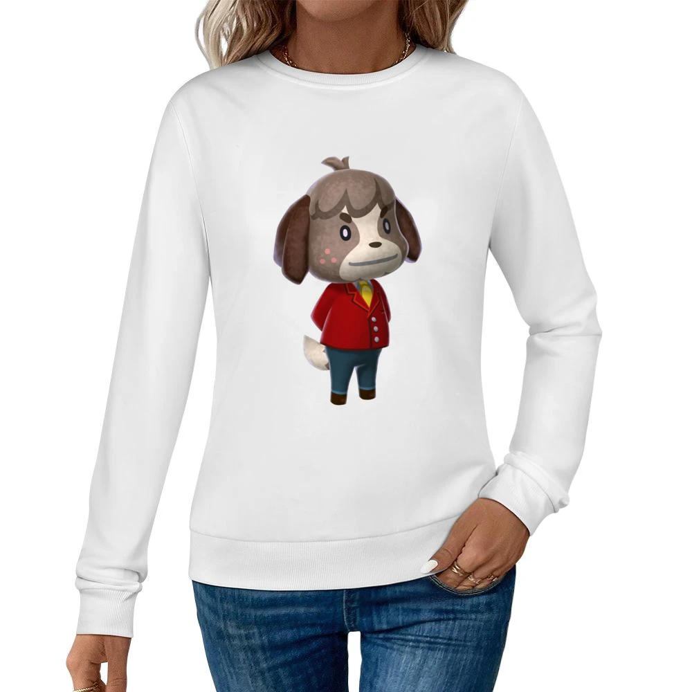 Digby From Animal Crossing Nintendo Character Video Game Women Pullover Sweatshirt