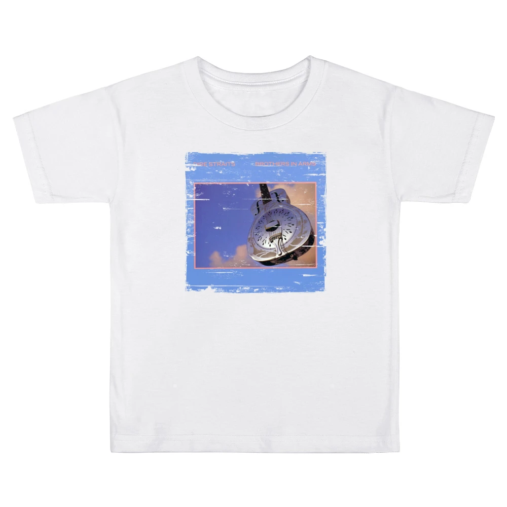 Dire Straits Brothers In Arms Album Cover Distressed Image Kids Boys Girls T-Shirt