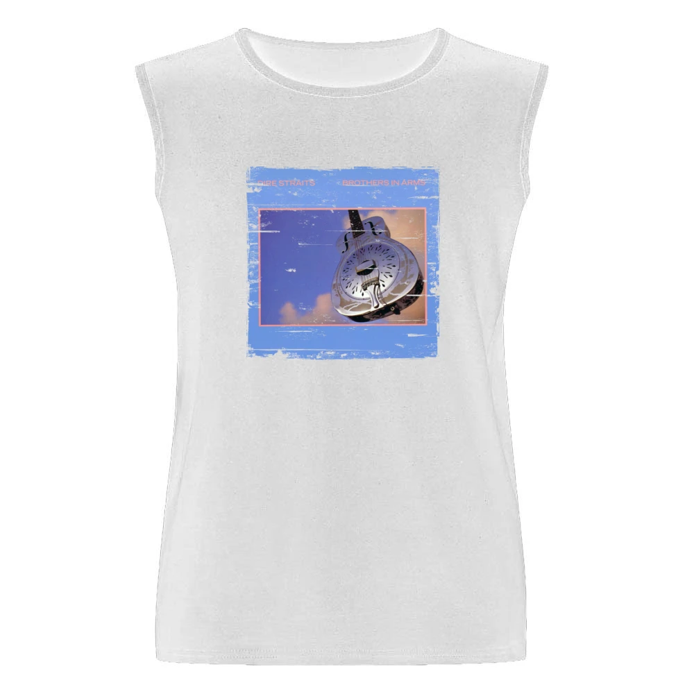 Dire Straits Brothers In Arms Album Cover Distressed Image Men Sleeveless T-Shirt