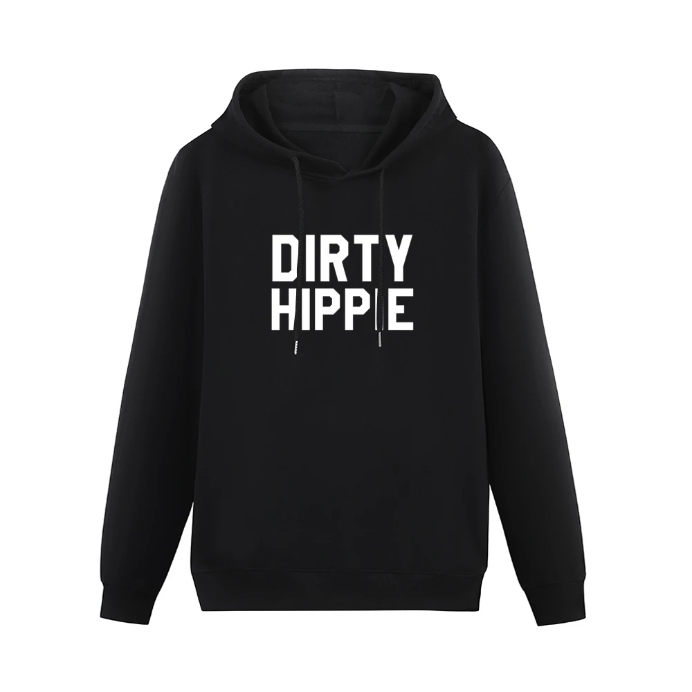 Dirty Hippie Fun Cool Funny Yoga Adventure Wanderlust Graphic Men Hoodie Without Pocket
