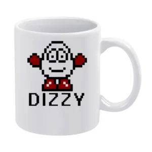 Dizzy Retro Video Game 80s White Mug
