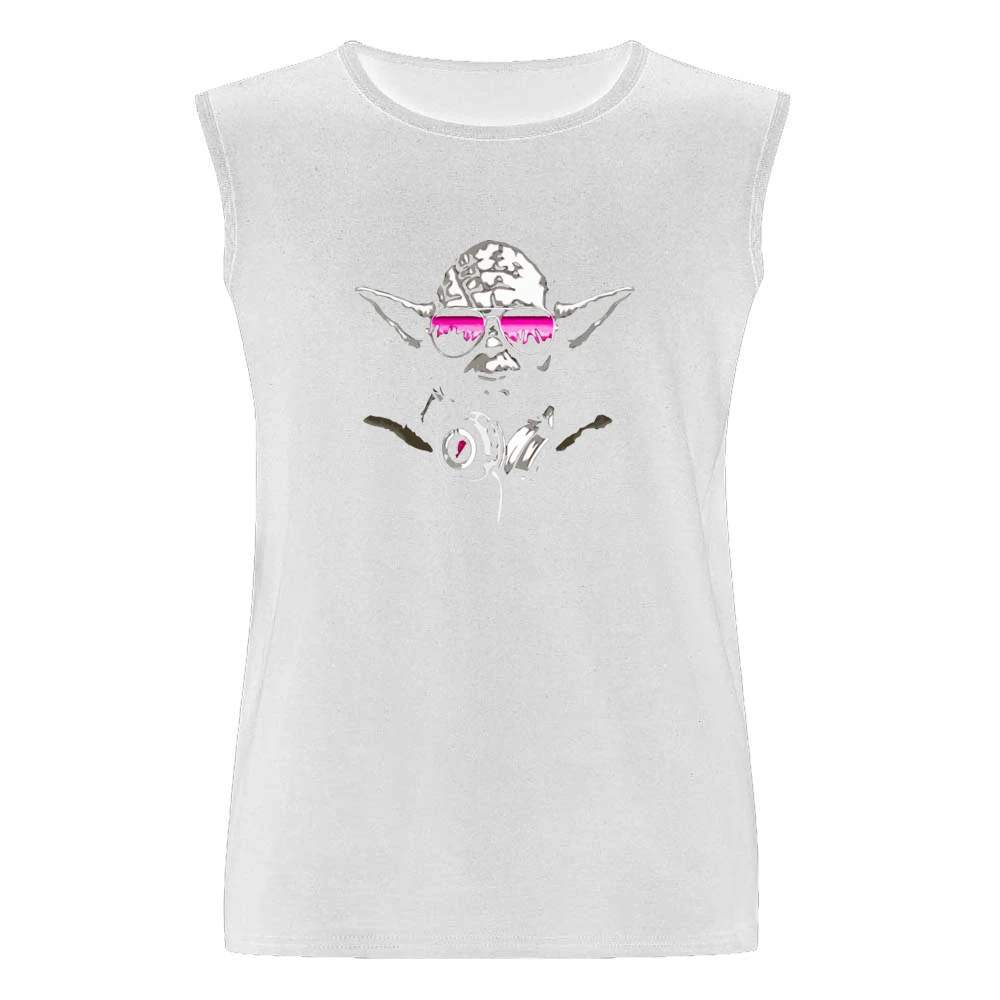 Dj Yoda Star Wars Retro Funny Men Sleeveless T-Shirt