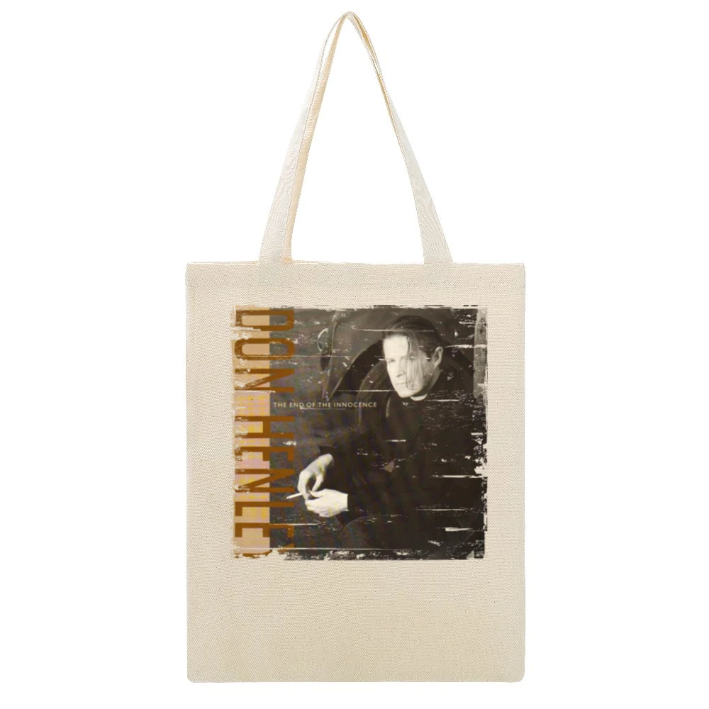 Don Henley The End Of Innocence Album Cover Distressed Image Beige Canvas Tote Shopping Bag