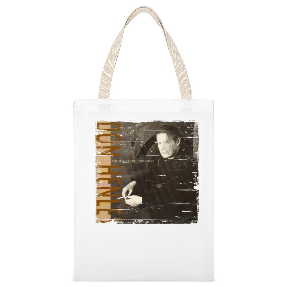 Don Henley The End Of Innocence Album Cover Distressed Image White Canvas Tote Shopping Bag