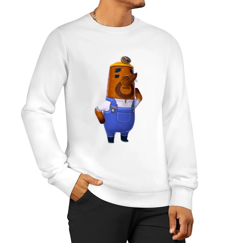 Don Resetti From Animal Crossing Nintendo Character Video Game Men Pullover Sweatshirt