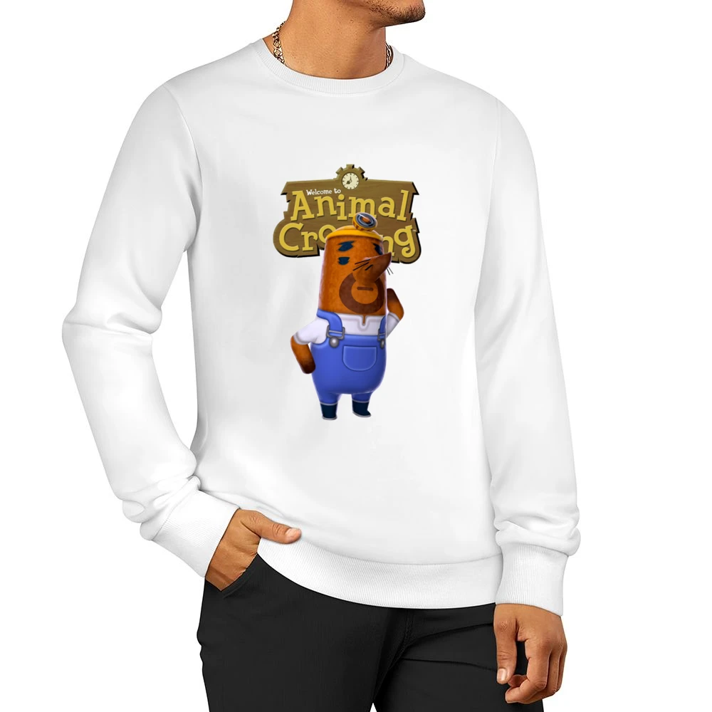 Don Resetti From Animal Crossing Nintendo Video Game Fan Men Pullover Sweatshirt