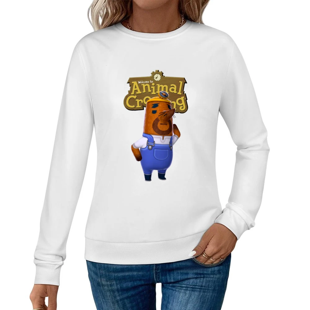 Don Resetti From Animal Crossing Nintendo Video Game Fan Women Pullover Sweatshirt